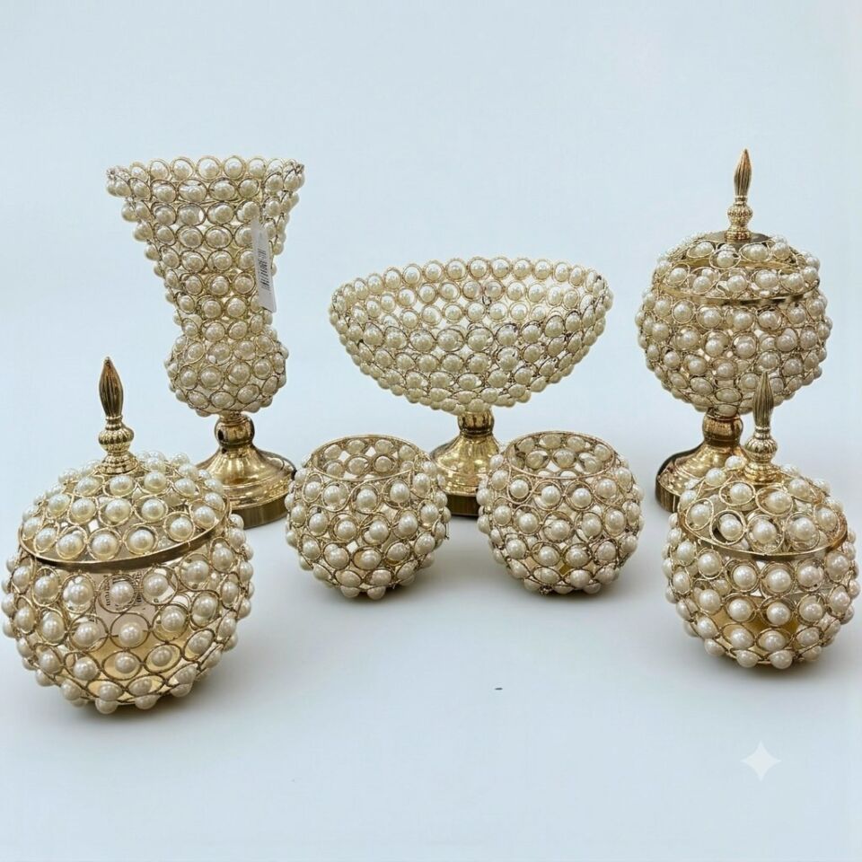 İNCİLİ SET 7 PCS GOLD