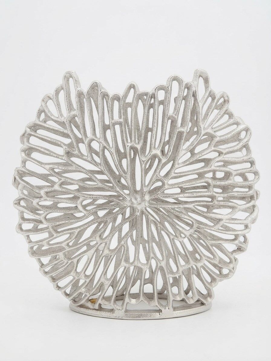 METAL KAFES VAZO GÜMÜŞ 38 X 39 CM