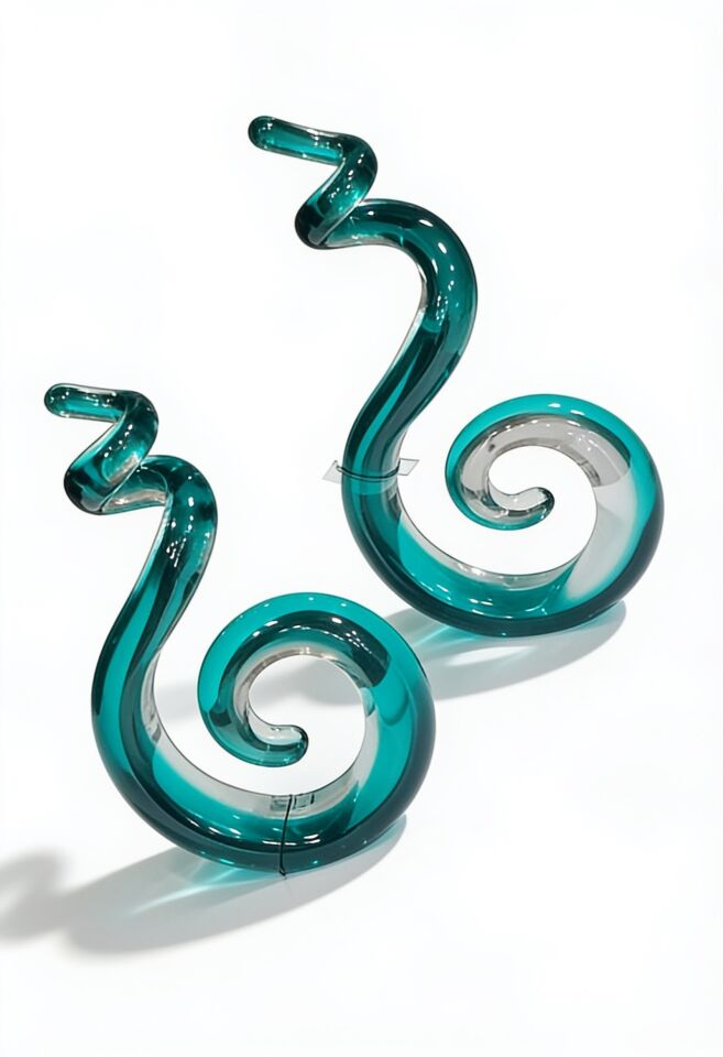 2Lİ S OBJE TURKUAZ 34x29 CM