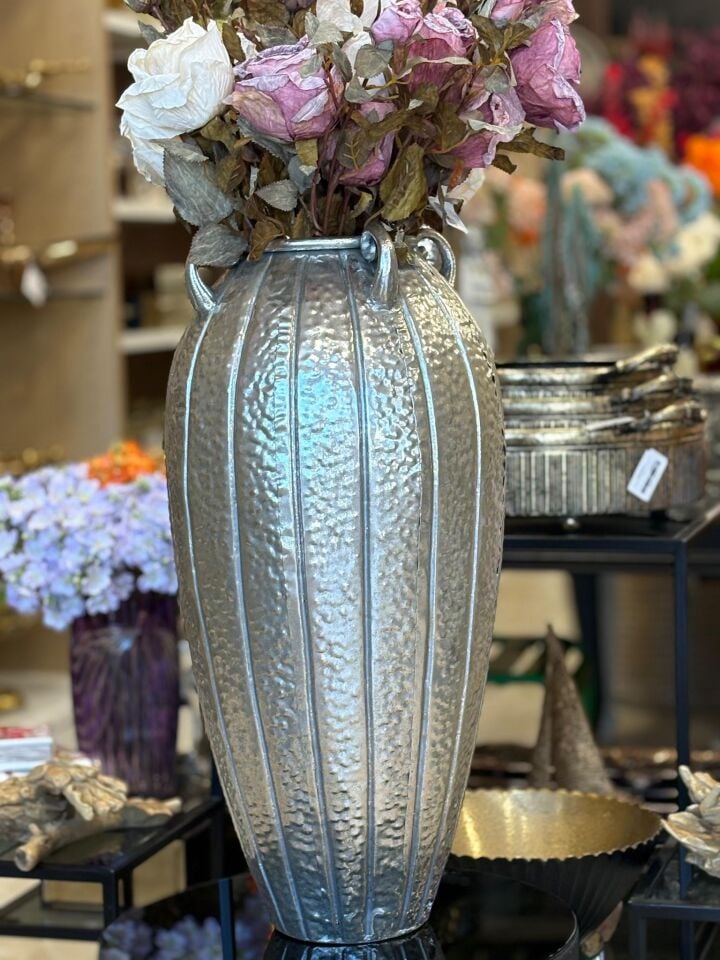 PANALI PNL-MG72 S METAL DEKORATİF VAZO 30.5*30.5*61.5 cm