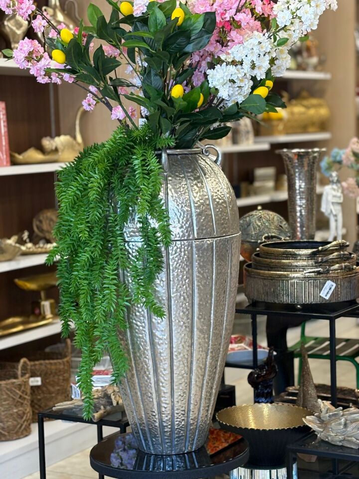 PANALI PNL-MG72 L METAL DEKORATİF VAZO 40*40*80.5 cm